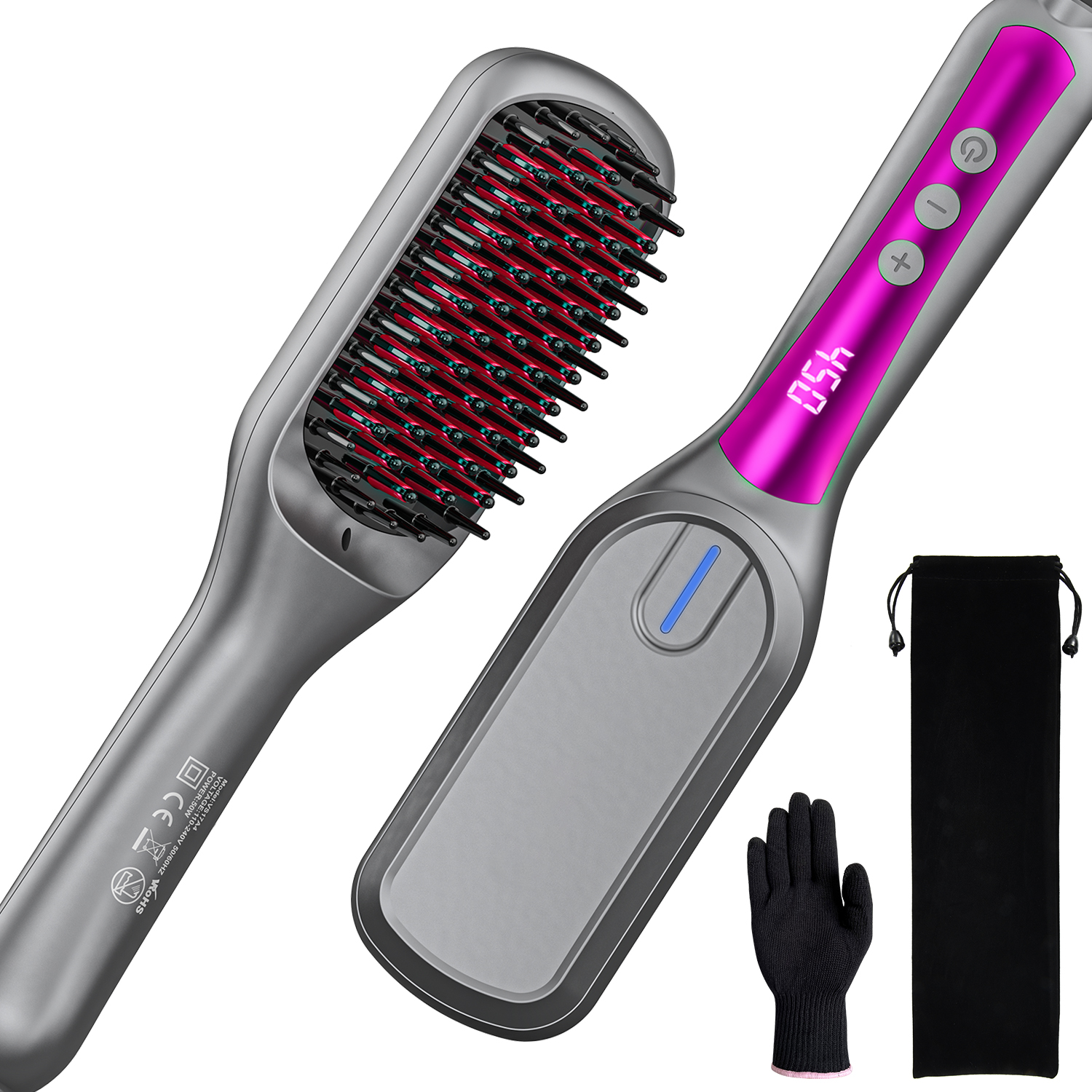 Ionic Hair Straightener Brush - Keasen